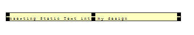 Highlighted Static Text